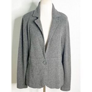 NWT Neiman Marcus CASHMERE  GRAY‎ BLAZER JACKET CARDIGAN SIZE XL Olivia Pope